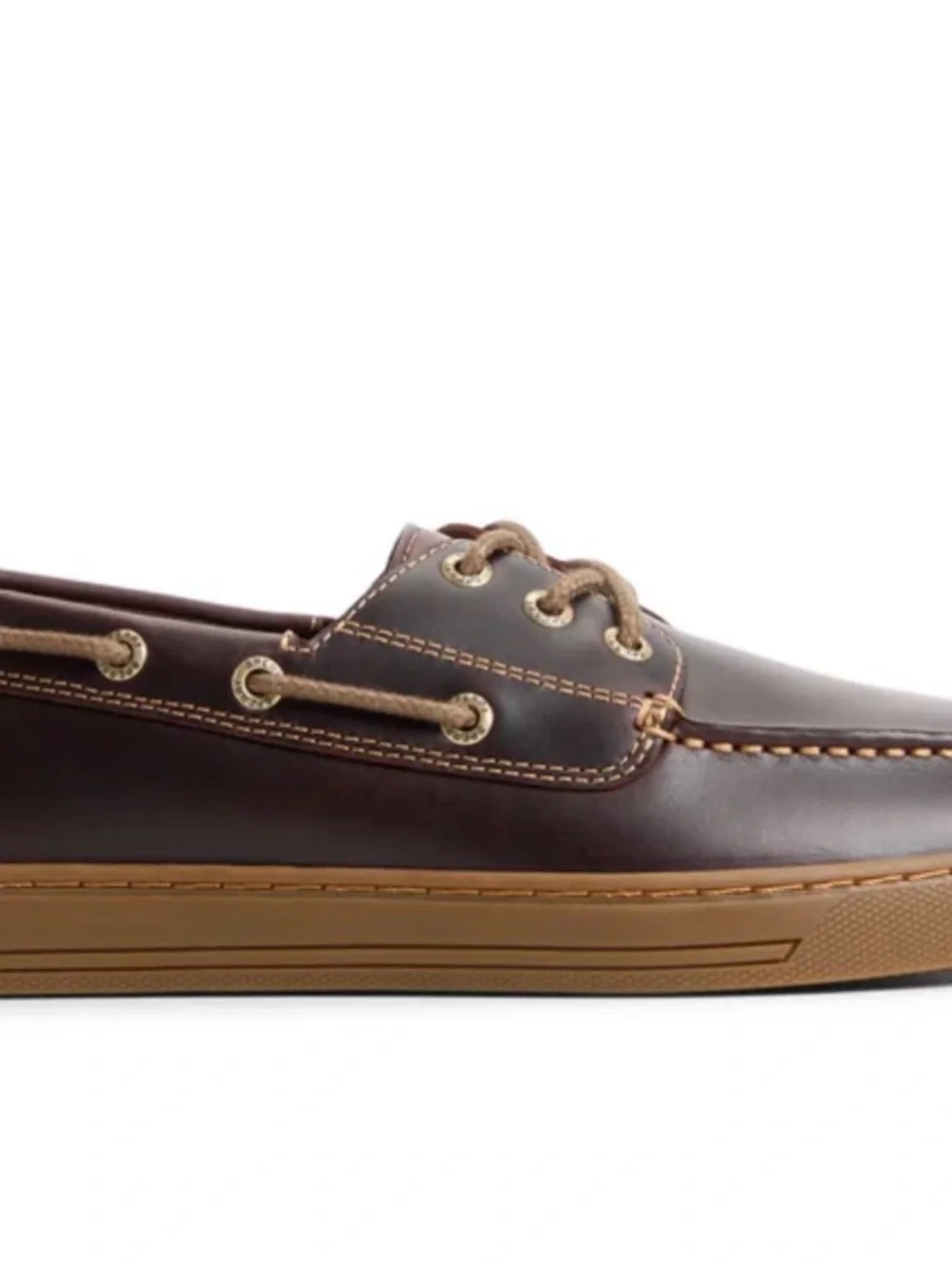 NEW Sperry Men’s Amaretto Brown Leather loafer Como Boat Shoes Sz 11